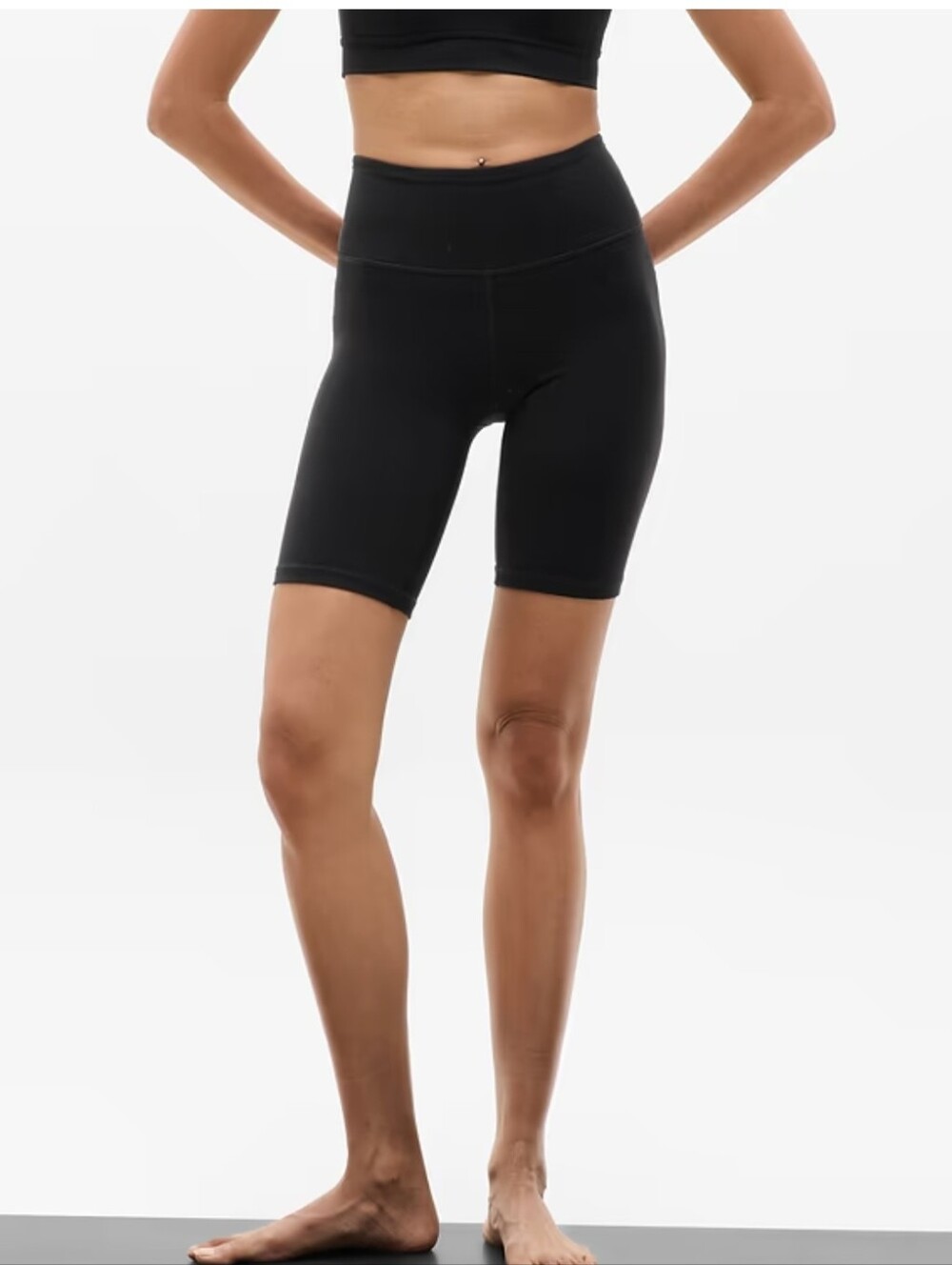 NWT Athleta Elation Ultra High Rise 7" Short, Black XL